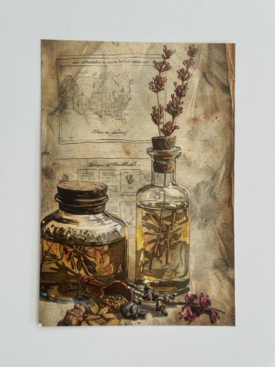 14.5cm x 10cm Post Card - Herbs