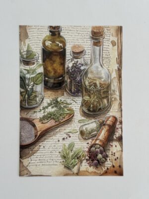 14.5cm x 10cm Post Card - Herbs