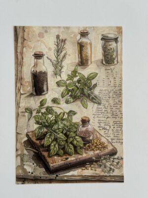 14.5cm x 10cm Post Card - Herbs