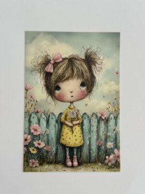 14.5cm x 10cm Post Card - Garden Girl