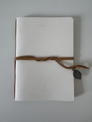 13cm x 18.5cm - A5 Blank Snow White Creative Journal – 80 Blank Pages
