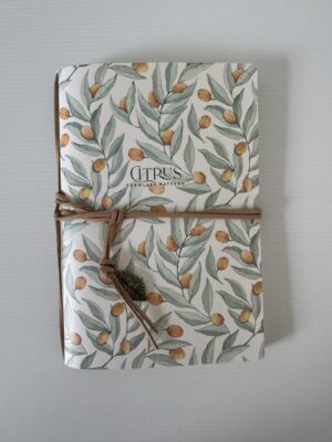 13cm x 18.5cm - A5 Blank Citrus Grove Creative Journal – 80 Blank Pages