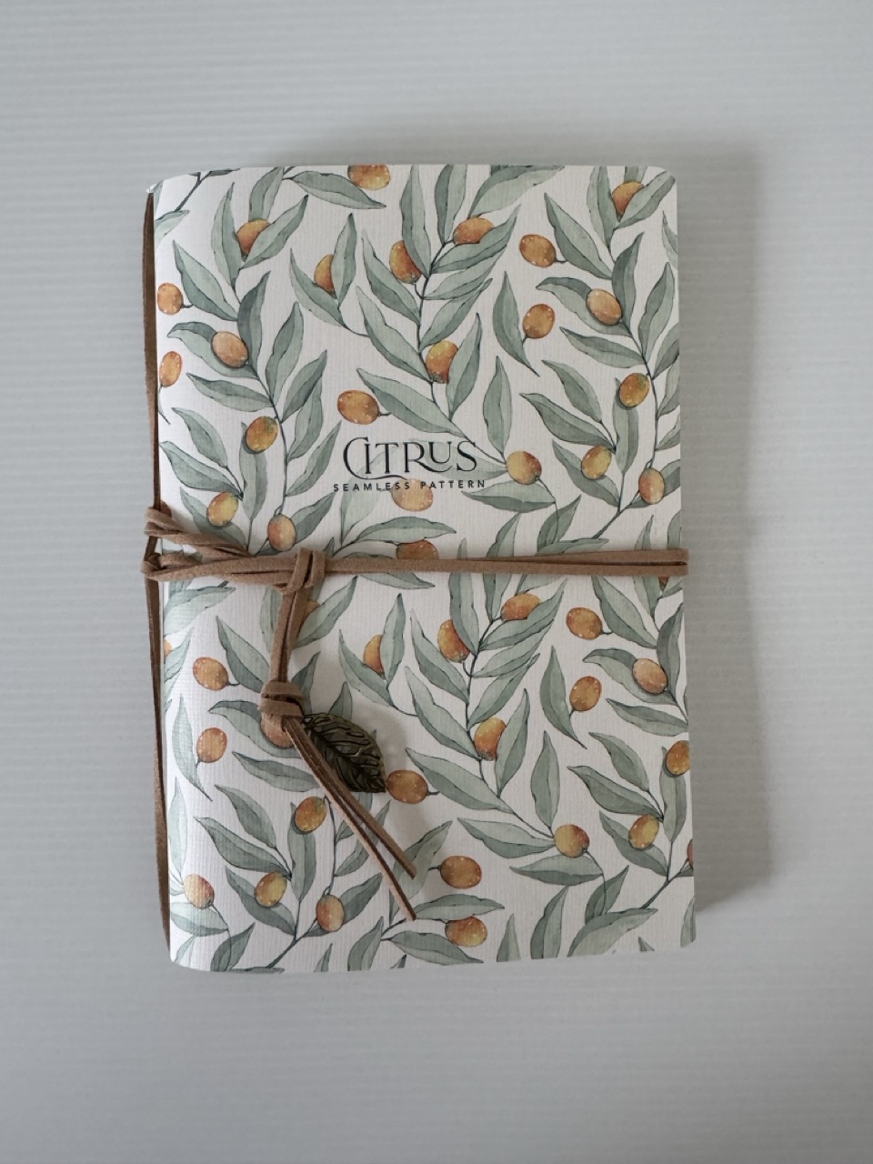13cm x 18.5cm - A5 Blank Citrus Grove Creative Journal – 80 Blank Pages