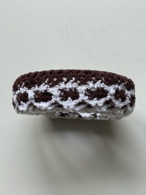 2cm x 180cm - Self-Adhesive Crochet Lace Trim – Brown