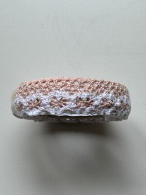 2cm x 180cm - Self-Adhesive Crochet Lace Trim – Blush Peach