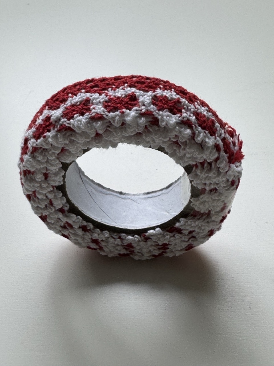 2cm x 180cm - Self-Adhesive Crochet Lace Trim – Red - Image 2