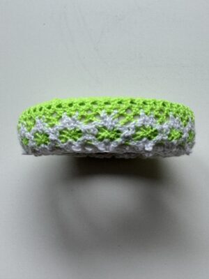 2cm x 180cm - Self-Adhesive Crochet Lace Trim – Green