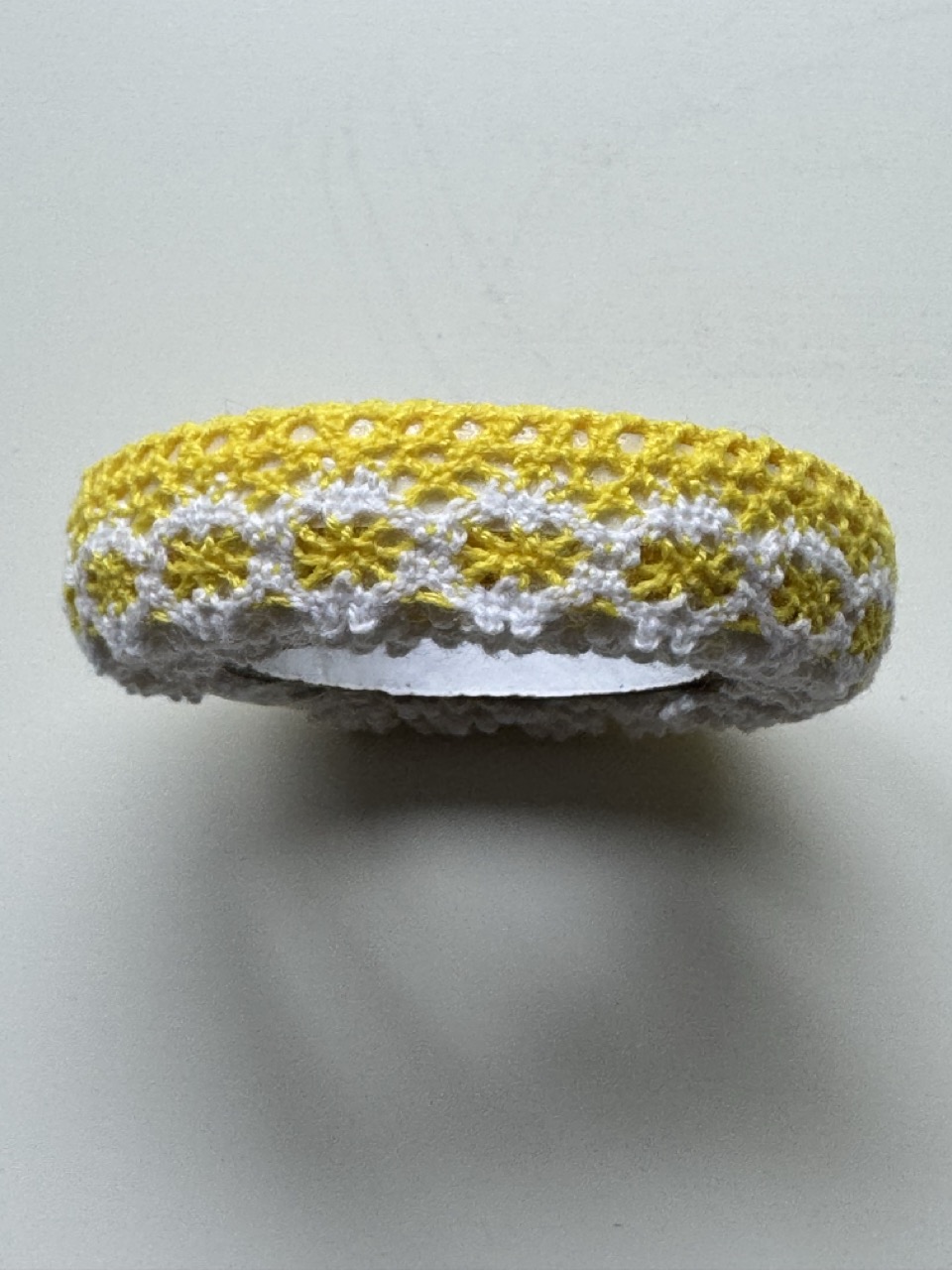 2cm x 180cm - Self-Adhesive Crochet Lace Trim – Yellow