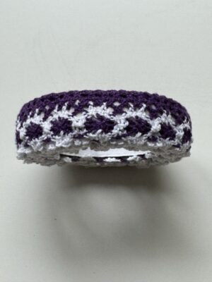 2cm x 180cm - Self-Adhesive Crochet Lace Trim – Purple