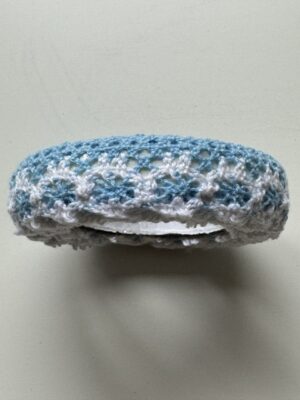 2cm x 180cm - Self-Adhesive Crochet Lace Trim – Blue