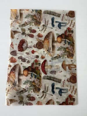 50cm x 35cm - Enchanted Woodland Mushroom Tissue Paper