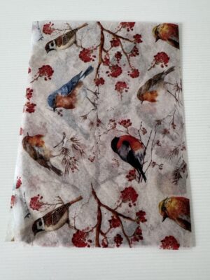 50cm x 35cm - Vintage Woodland Birds Tissue Paper