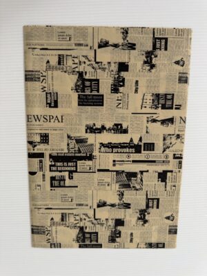 50cm x 32cm - Vintage City Newsprint Tissue Paper