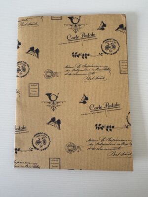 76cm x 52cm - Vintage Postcard & Butterfly Kraft Paper