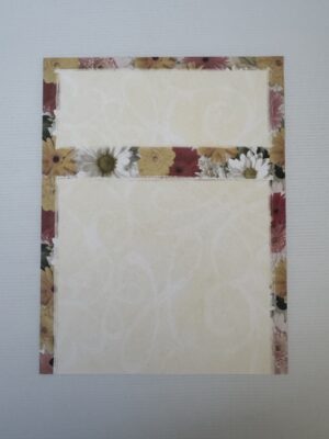 A4 - Floral Border Double-Sided Craft Paper
