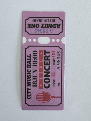 7.5cm x 3.25cm - Concert Sticker