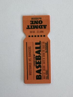5.5cm x 2cm - Baseball Coupon Sticker