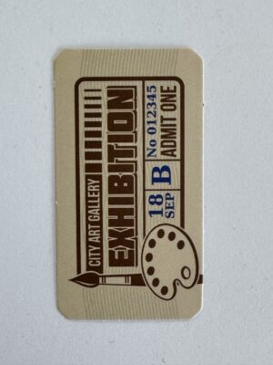 5.5cm x 3cm - Exhibition Coupon Sticker