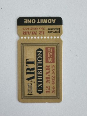 5cm x 2.5cm - Art Exhibition Coupon Sticker