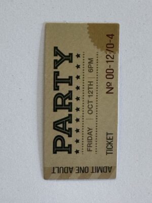 5.75cm x 2.5cm - Party Coupon Sticker