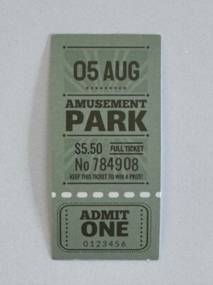 7.5cm x 3.5cm - Park Coupon Sticker