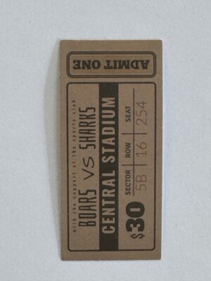 7.5cm x 3.5cm - Central Stadium Coupon Sticker