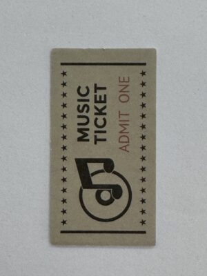 4.5cm x 2.5cm - Music Coupon Sticker
