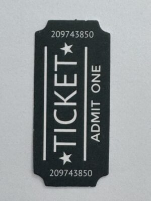 5.5cm x 2.5cm - Ticket Coupon Sticker