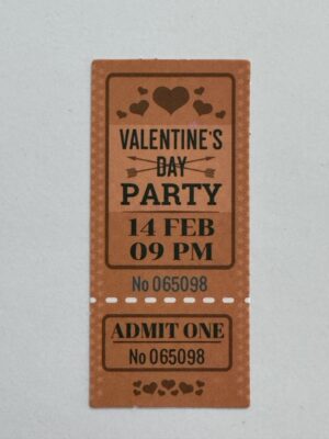 7.5cm x 3.5cm - Valentines Day Coupon Sticker