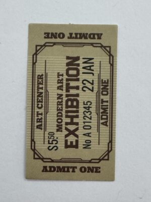 6cm x 3.5cm - Exhibition Coupon Sticker