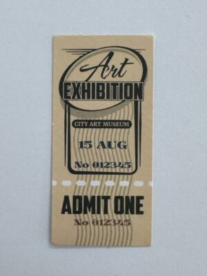 6.5cm x 3cm - Art Exhibition Coupon Sticker