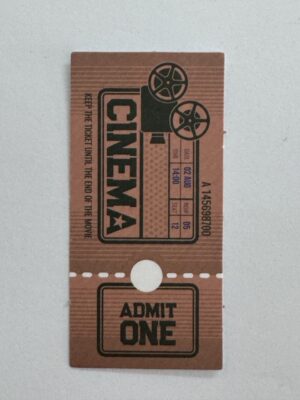 6.75cm x 3.25cm - Cinema Coupon Sticker