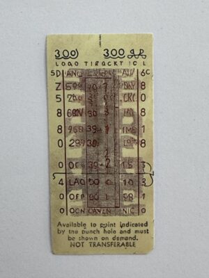 7cm x 3cm - Ticket Sticker