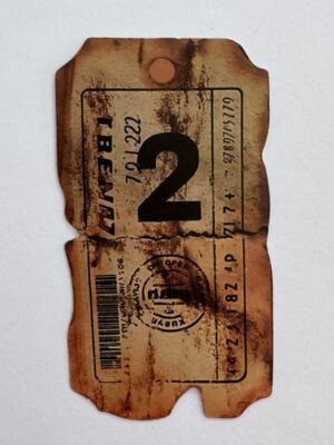 6.5cm x 3.5cm - 2 Ticket Sticker
