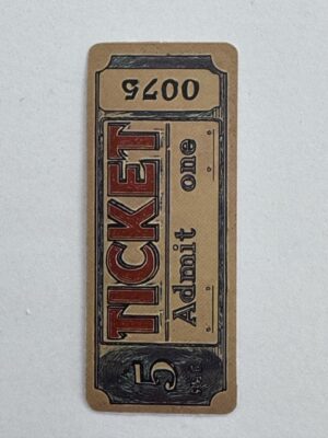 7cm x 2.75cm - Ticket Sticker