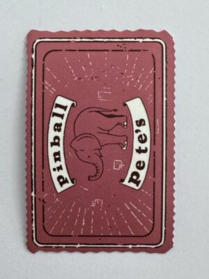 6cm x 3.75cm - Pinball Petes Ticket Sticker
