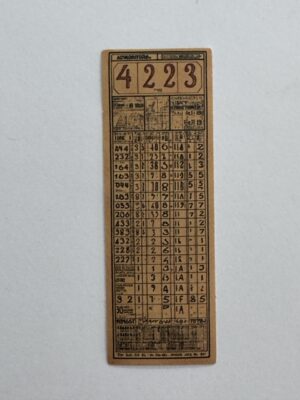 7cm x 2.5cm - 4223 Ticket Sticker