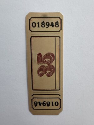 7cm x 2.5cm - 35 Ticket Sticker