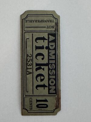 6.75cm x 2.5cm - Admission Ticket Sticker