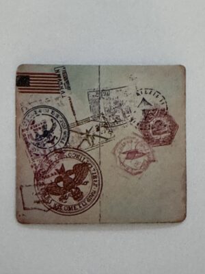 5cm x 4.5cm - Passport Stamp Sticker