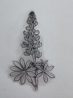 9cm x 5.5cm - Elegant Floral Outline PET Stickers