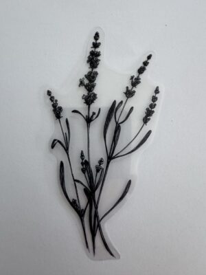 11cm x 6cm - Elegant Floral Outline PET Stickers