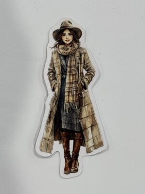 9cm x 4cm - Fashion Illustration Decorative Stickers