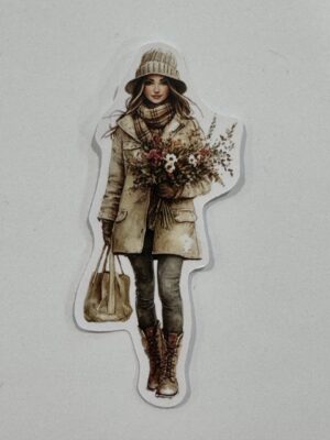 9cm x 4cm - Fashion Illustration Decorative Stickers