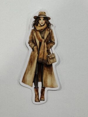 9cm x 4cm - Fashion Illustration Decorative Stickers