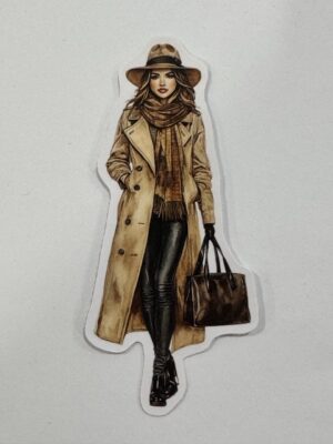 9cm x 4cm - Fashion Illustration Decorative Stickers
