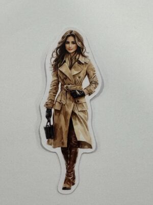 9cm x 3cm - Fashion Illustration Decorative Stickers