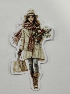 9cm x 5cm - Fashion Illustration Decorative Stickers