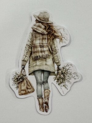 8.5cm x 6cm - Fashion Illustration Decorative Stickers
