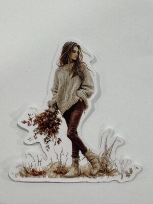 8.5cm x 8cm - Fashion Illustration Decorative Stickers